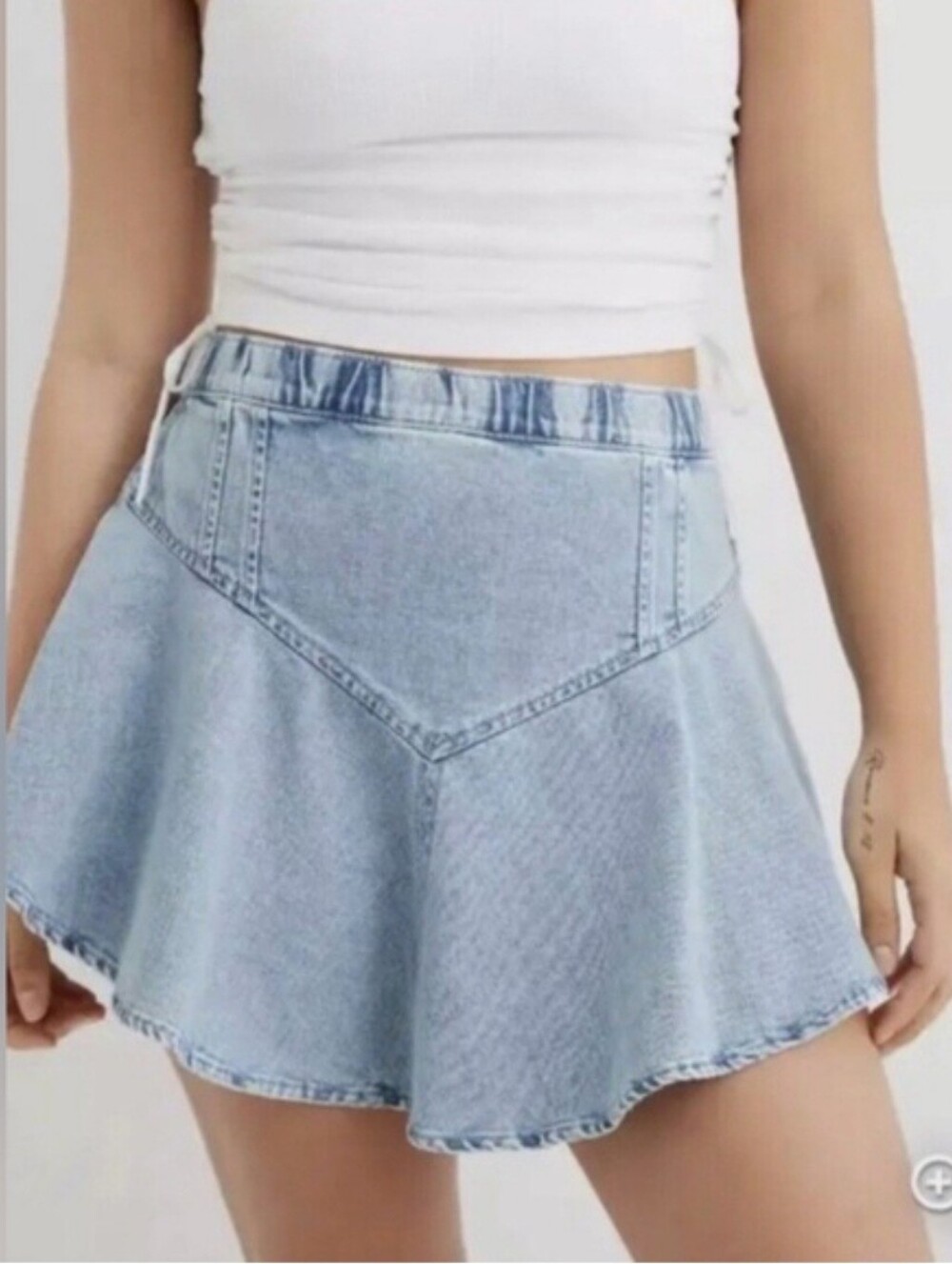 Aerie  Denim Mini Skirt